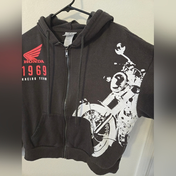 Honda 1969 Racing Team Motorcycle Racing Hoodie Mens Small Black Official - Picture 3 of 7